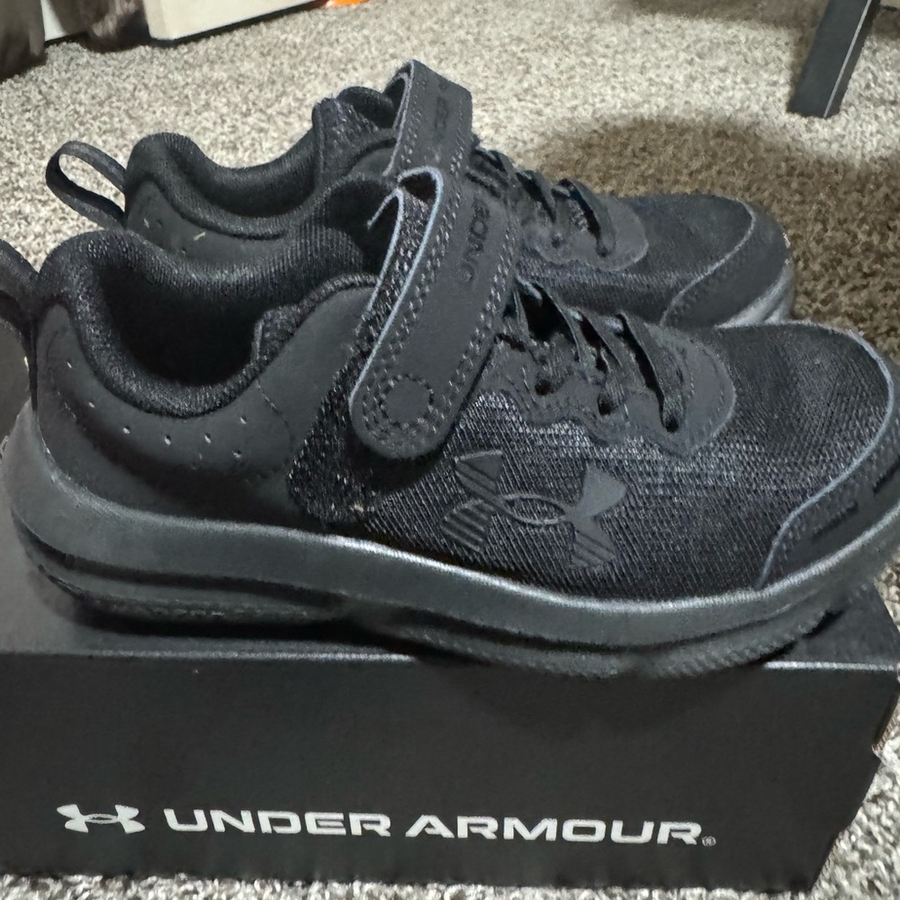 Under Armour Kids Black Athletic Sneakers